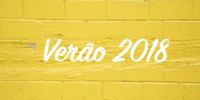 Amarelo é a Cor do Verão 2018