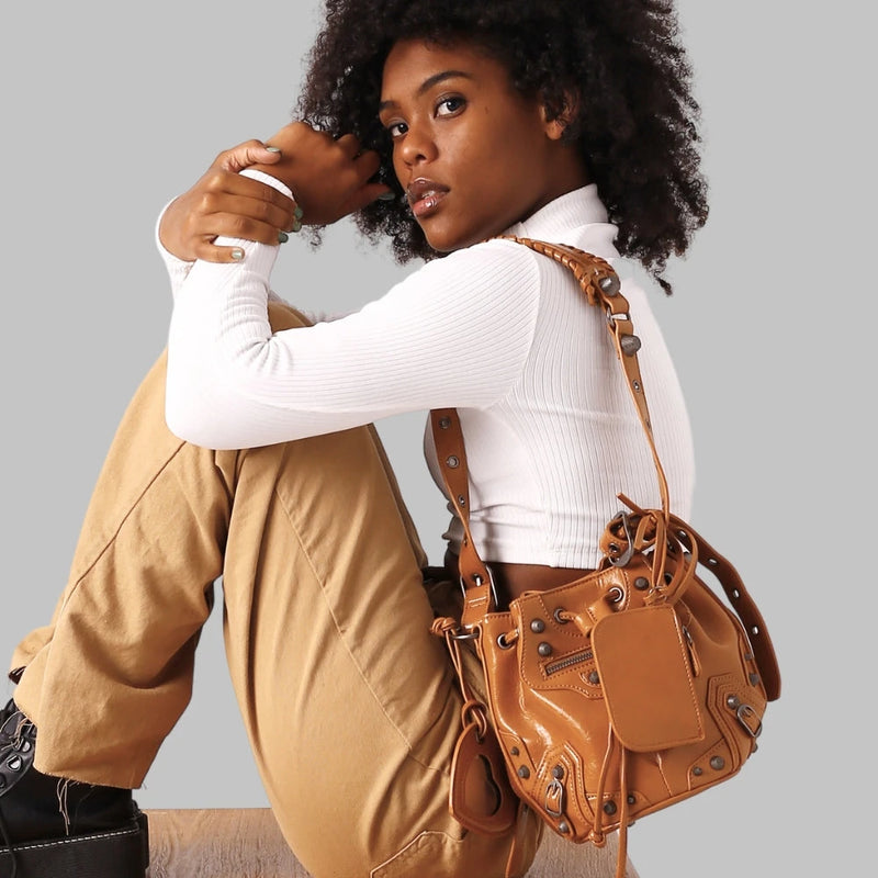 Bolsa transversal caramelo