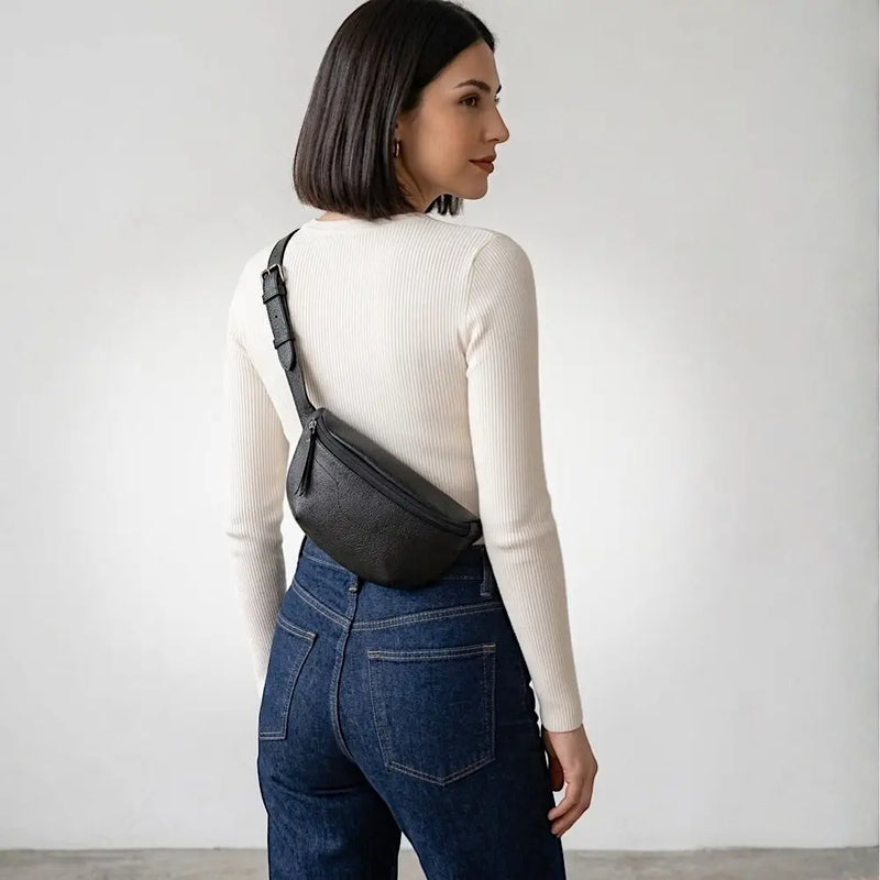 Pochetes femininas em couro legítimo | estilo liberdade e tendência