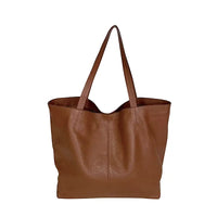 Bolsa Shopper Caramelo Expandida na Lateral