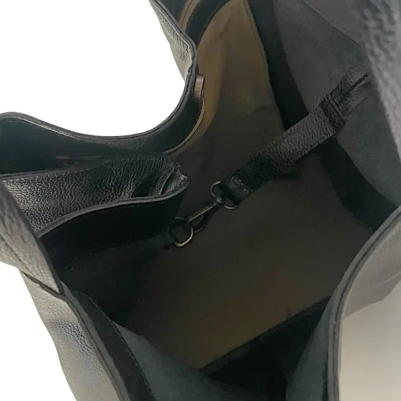 Bolsa Shopper Feminina em Couro Legítimo Floater Preta