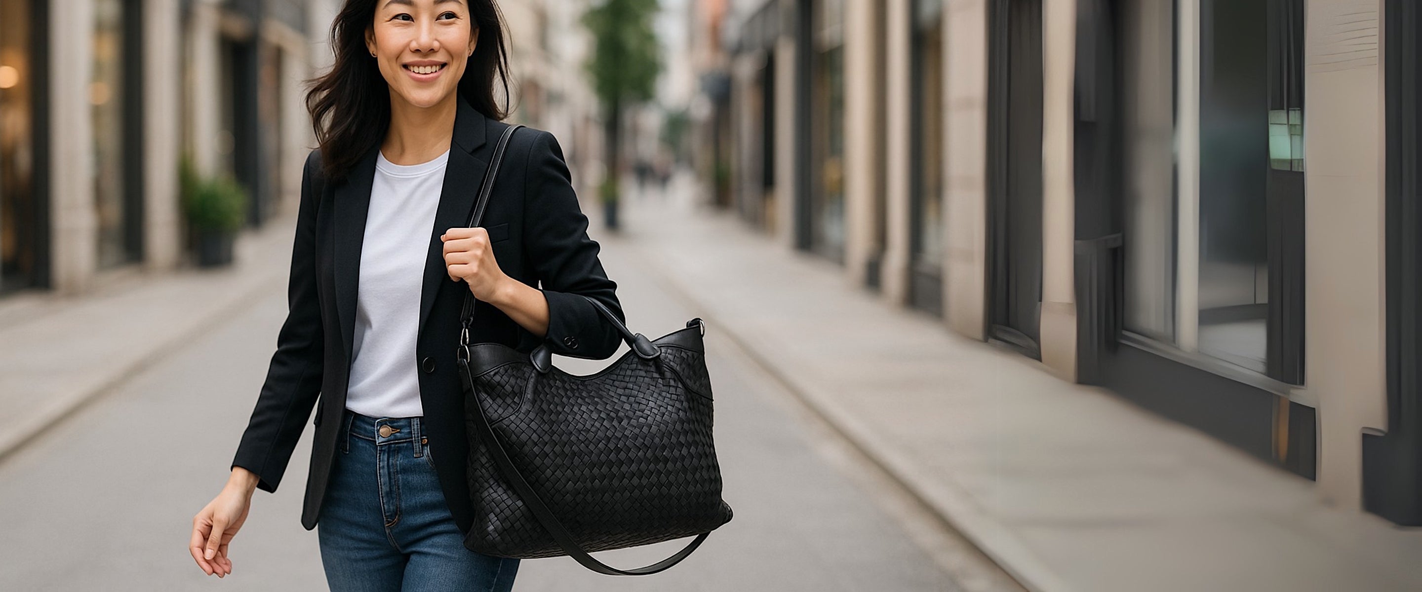 Bolsa feminina em couro legitimo preto