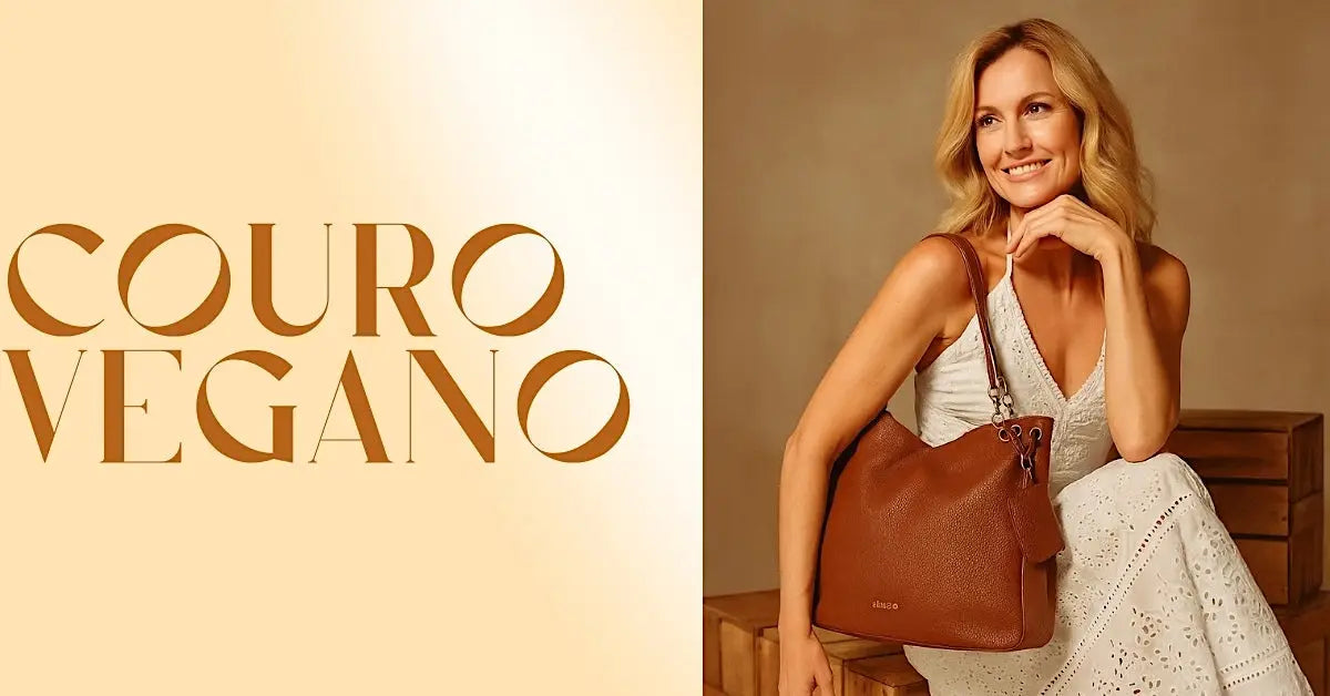 Bolsa feminina em couro vegano