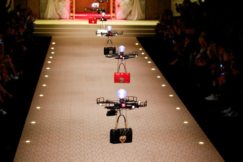 Drones no Desfine de dolce & Gabanna