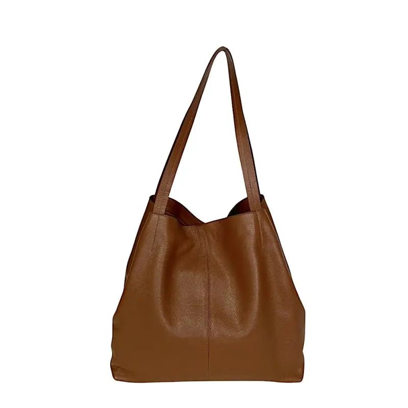 Frente Bolsa Shopper Caramelo