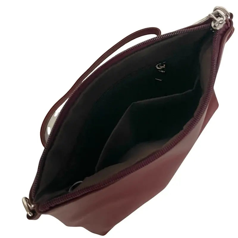 Bolsa Hobo Tressê Vinho 2 em 1: Elegância e Poder em Couro Vegano