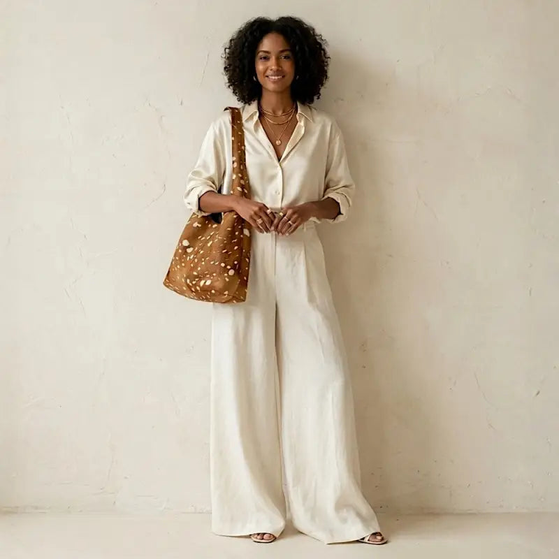 Look Feminino com Bolsa Hobo Animal Print Bambi Tendência 2026