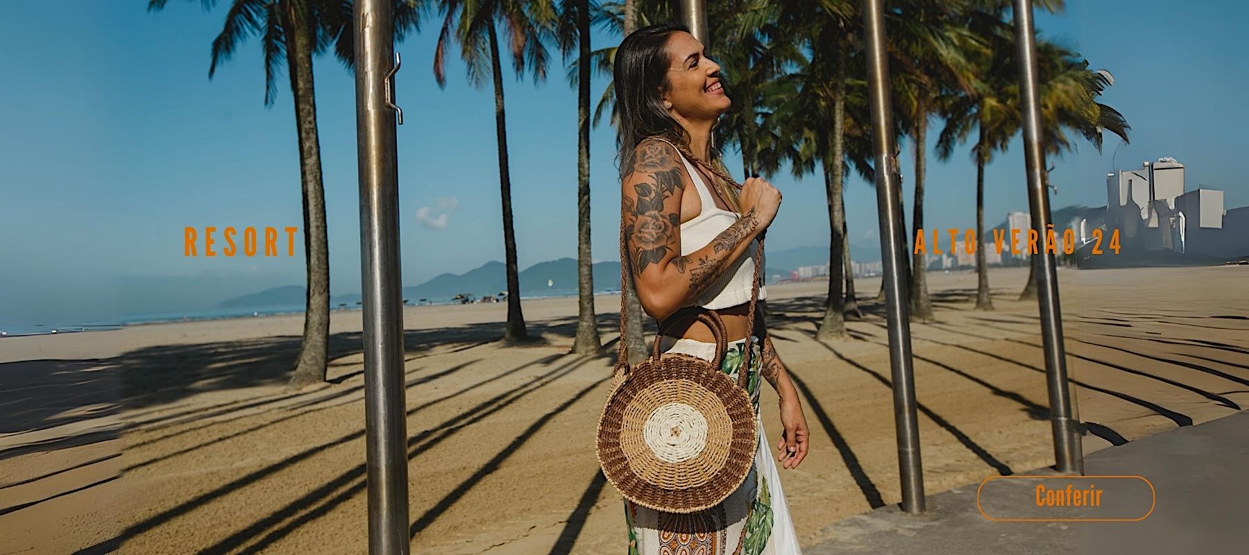Coleção Resort. Verão 2024. Bolsa Palha