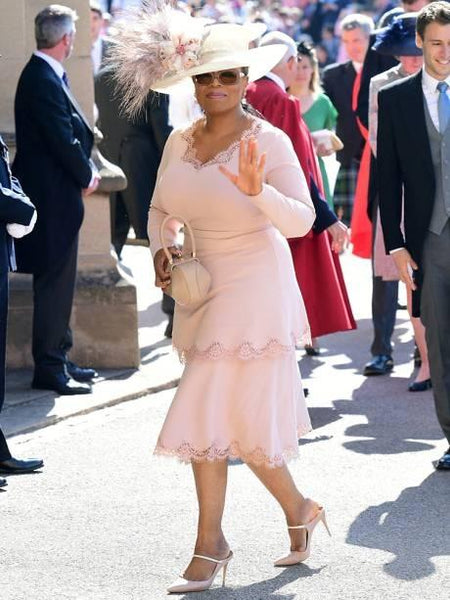 Oprah Winfrey em seu look da Stella Mc Cartney