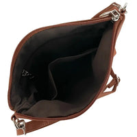 Visão interna da Bag interna que acompanha a bolsa hobo tressê caramelo.