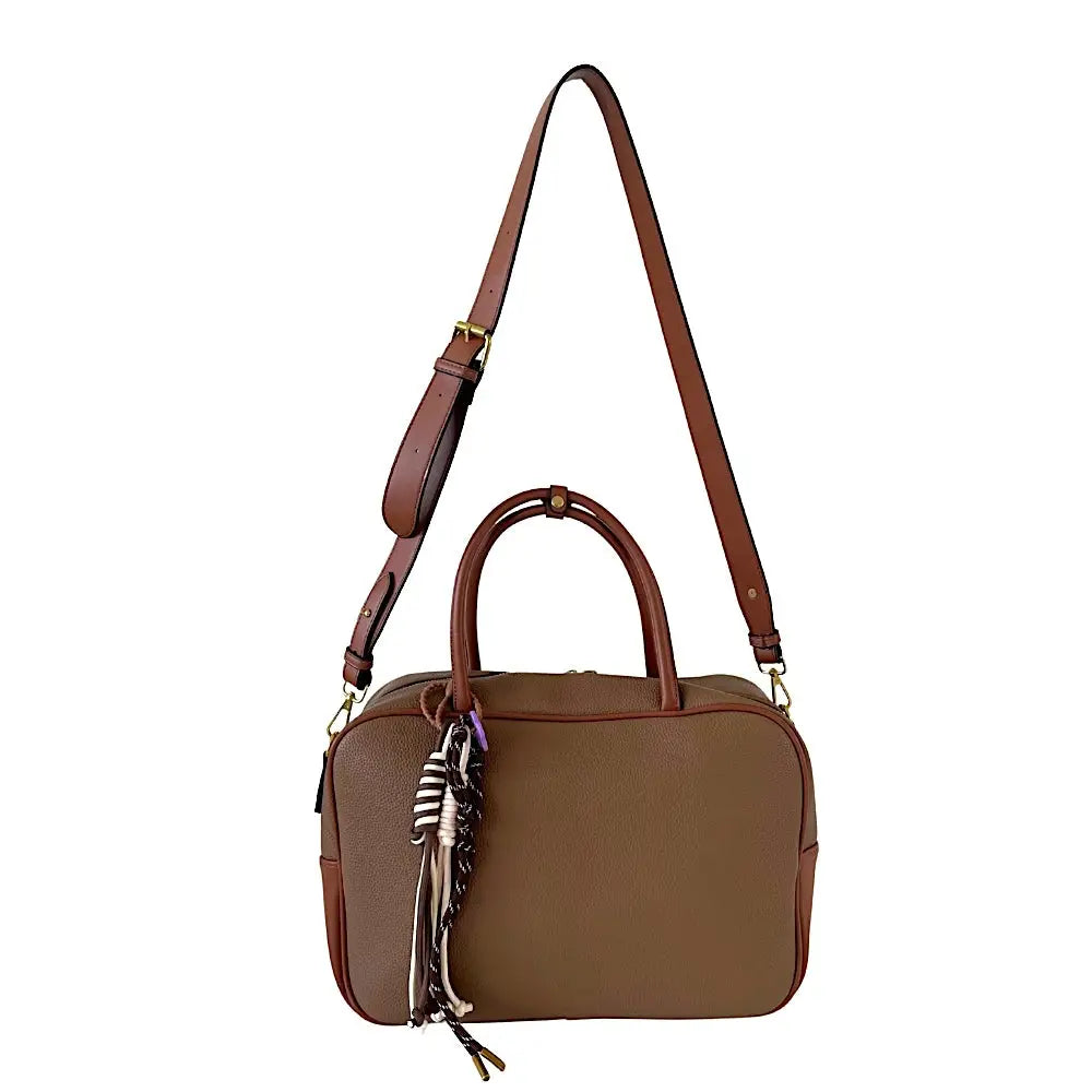 Bolsa Bowling Grande Marrom - Vegana - Loja Online - Its