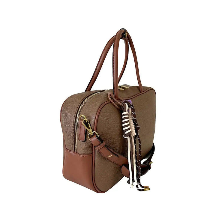 Bolsa Bowling Grande Marrom - Vegana - Loja Online - Its