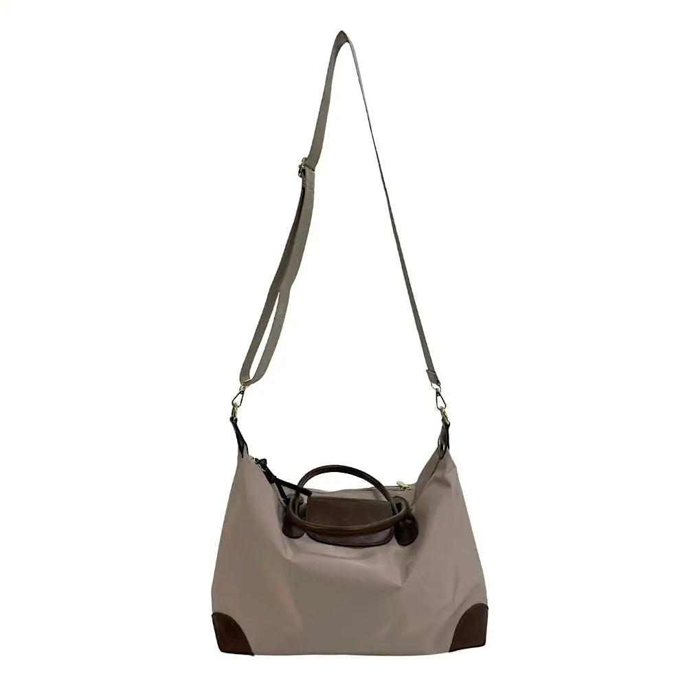 Bolsa Bowling Nylon Bege - Vegana - Loja Online - Its Couro