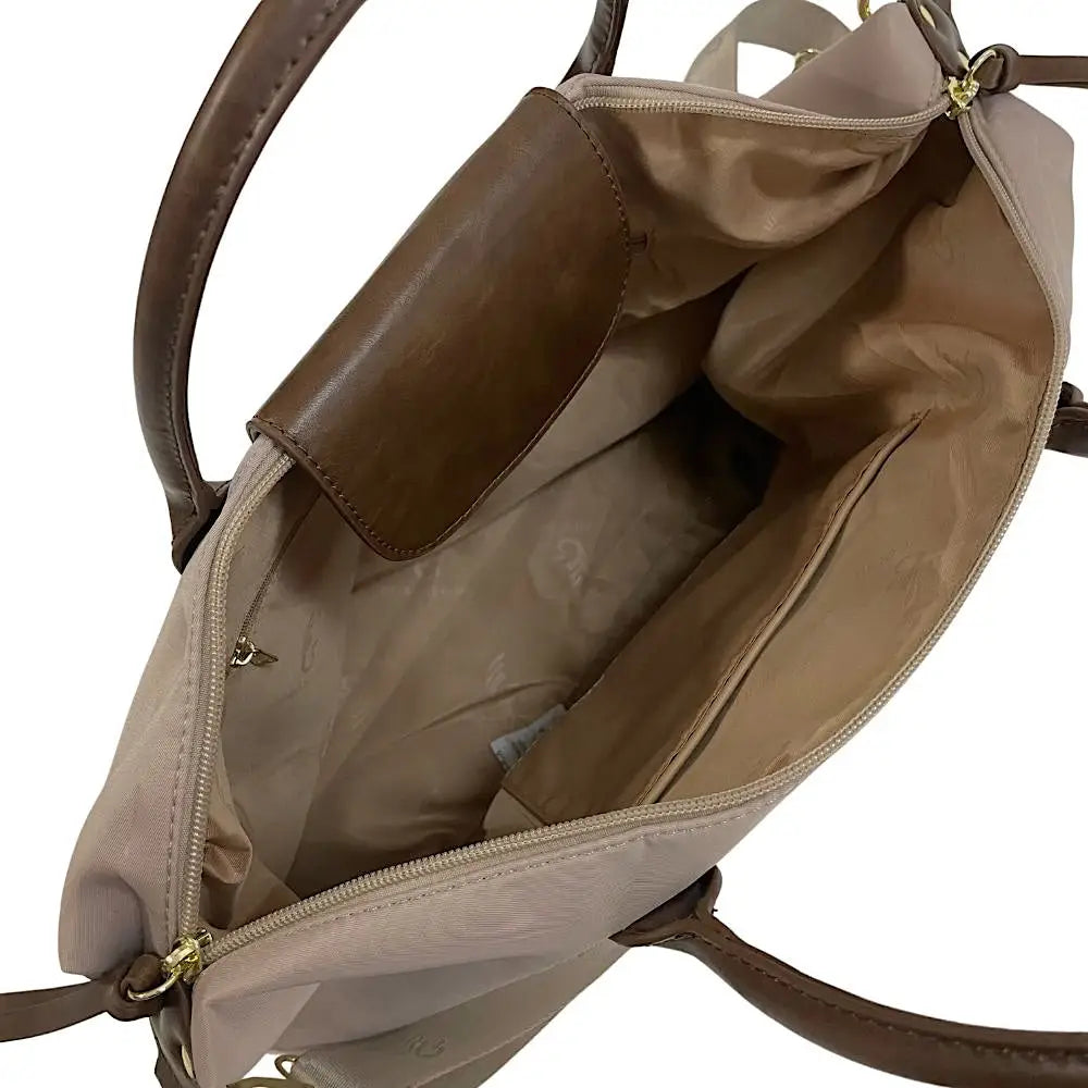 Bolsa Bowling Nylon Bege - Vegana - Loja Online - Its Couro