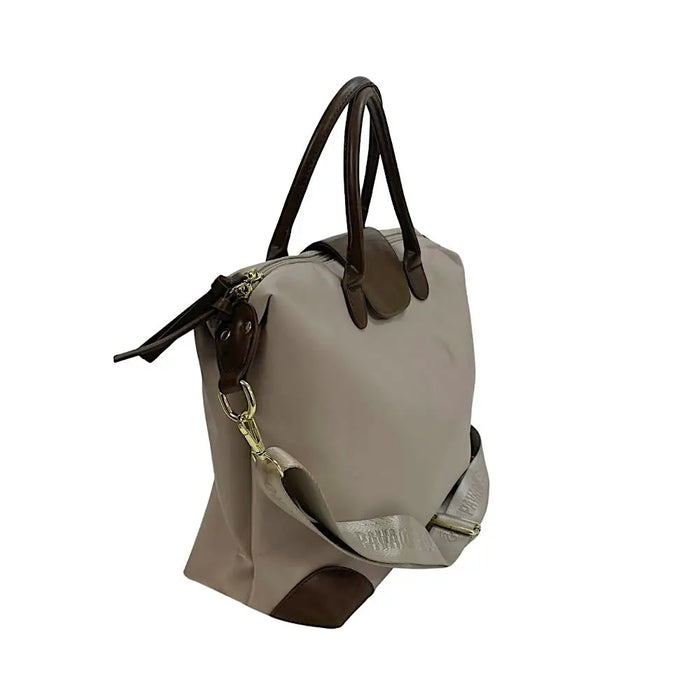 Bolsa Bowling Nylon Bege - Vegana - Loja Online - Its Couro