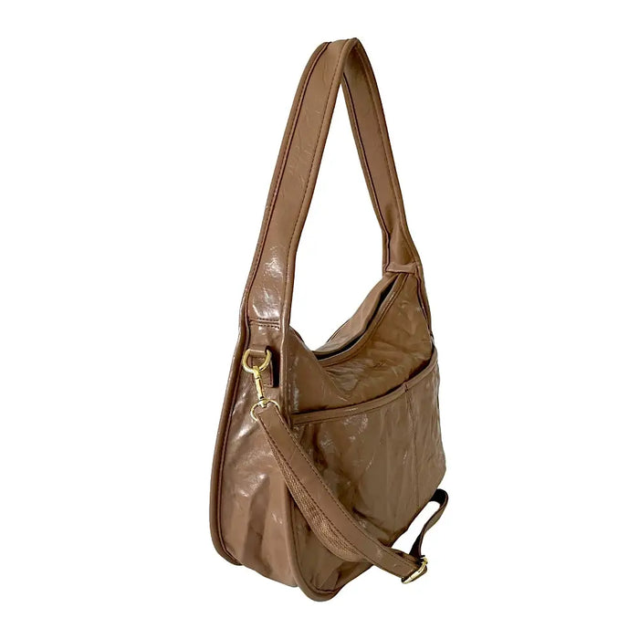 Bolsa Hobo Couro Vegano Bege - Vegana - Loja Online - Its