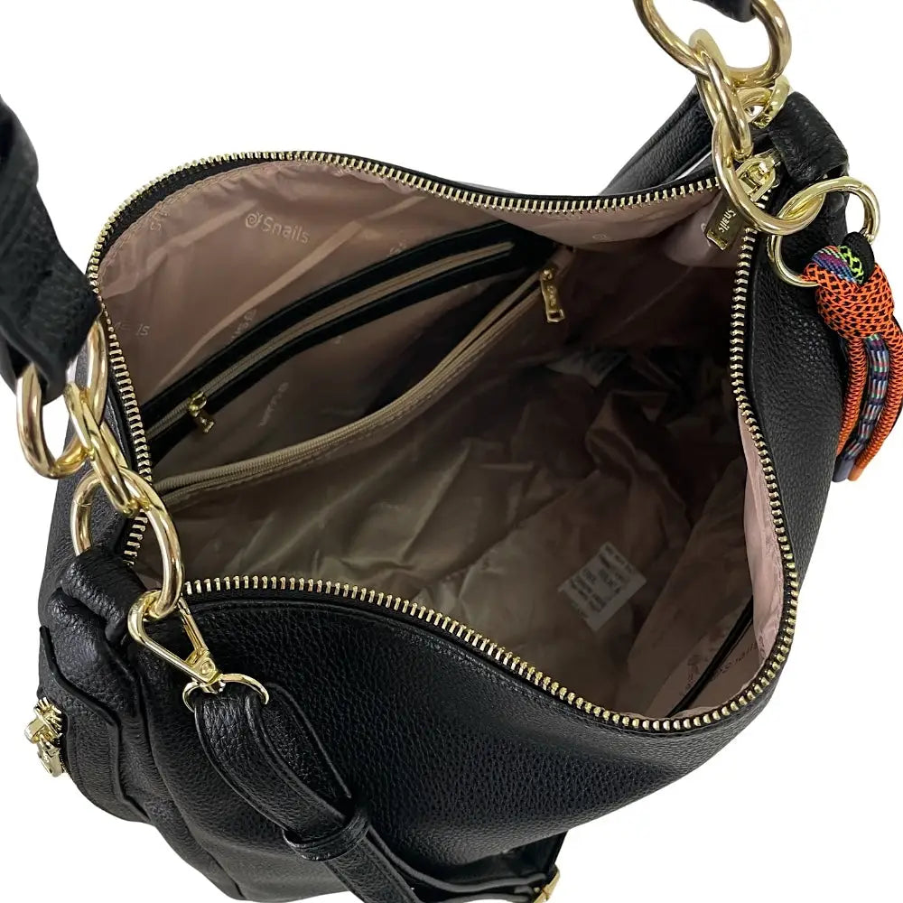 Bolsa Hobo Couro Vegano Preto - Vegana - Loja Online - Its
