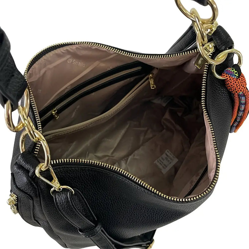 Bolsa Hobo Couro Vegano Preto - Vegana - Loja Online - Its