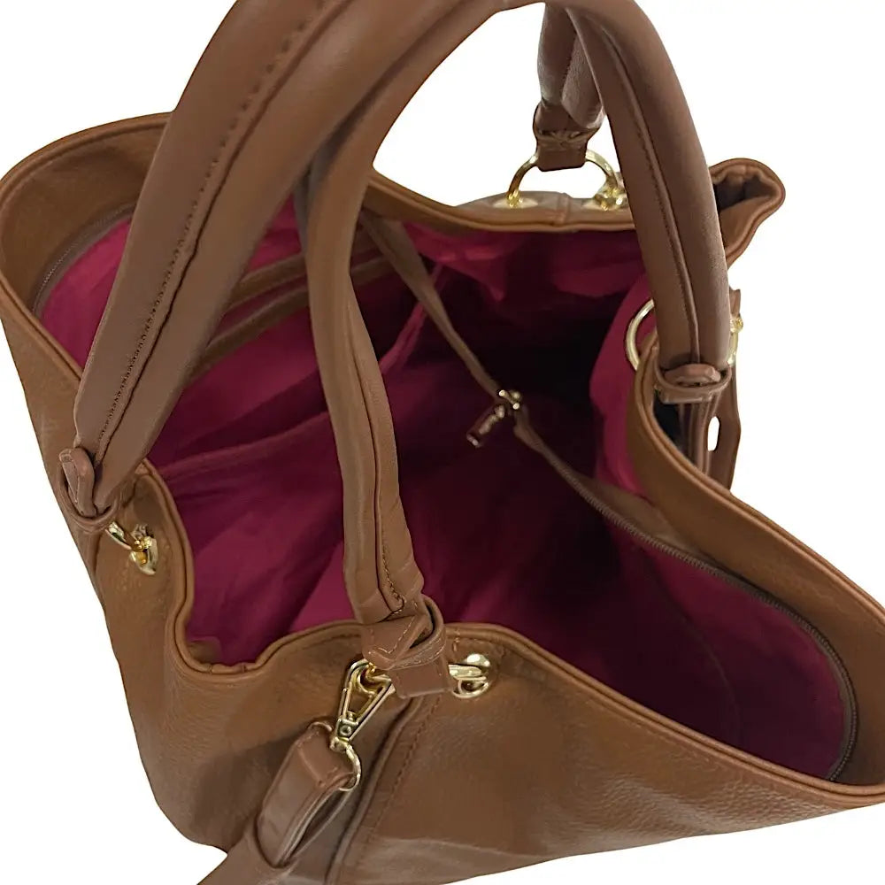 Bolsa Hobo Grande Caramelo - Vegana - Loja Online - Its