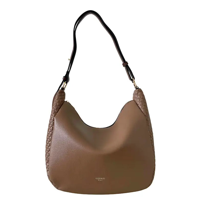 Bolsa hobo matelassê em couro vegano bege: conforto