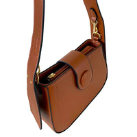 Bolsa Hobo Média Duas Alças Caramelo - Vegana - Loja Online