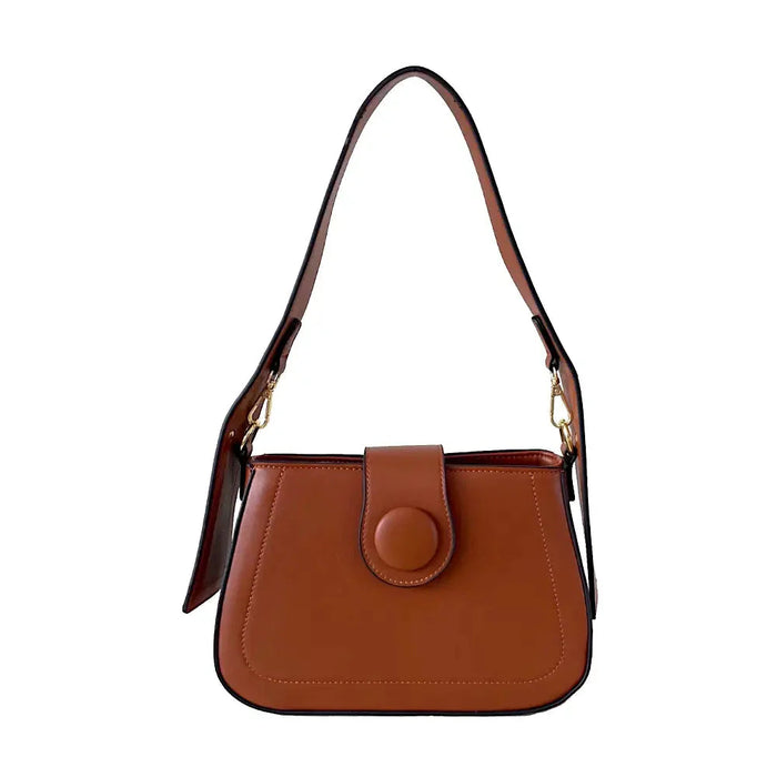 Bolsa Hobo Média Duas Alças Caramelo - Vegana - Loja Online