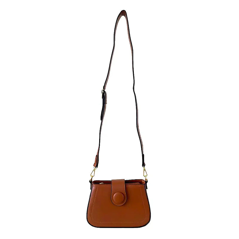 Bolsa Hobo Média Duas Alças Caramelo - Vegana - Loja Online