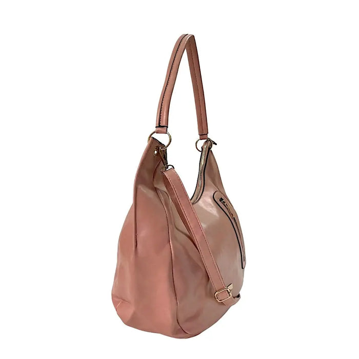 Bolsa Hobo Soft com Bolso Nude - Vegana - Loja Online - Its
