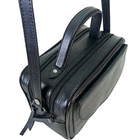 Bolsa Its! Crossbody Couro Média com Divisão Preta - Vegana