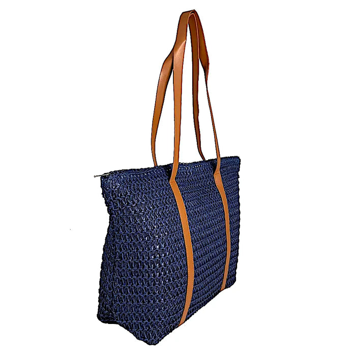 Bolsa Its! Palha Azul Marinho - Vegana - Loja Online - Its