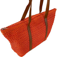 Bolsa Its! Palha Laranja Couro Loja Online Its