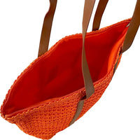 Bolsa Its! Palha Laranja Couro Loja Online Its