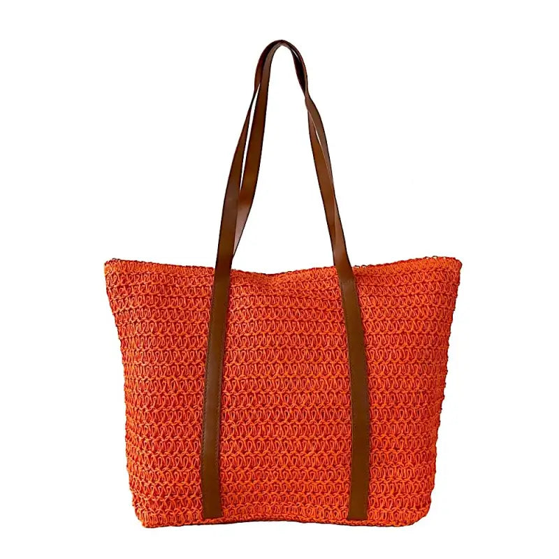 Bolsa Its! Palha Laranja Couro Loja Online Its
