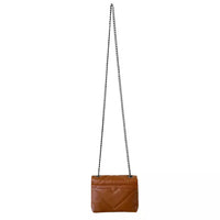 Bolsa Mini Bag Couro Matelassê Caramelo - Vegana - Loja