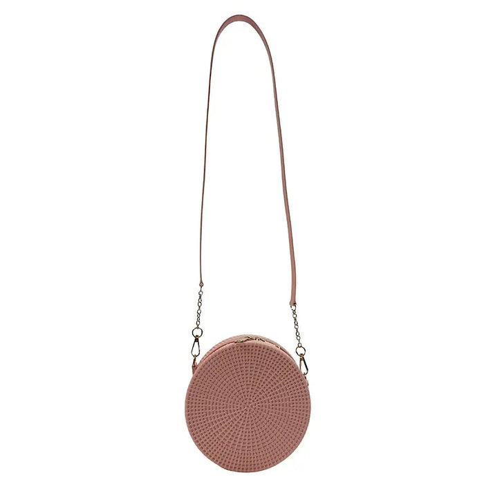Bolsa Redonda Casual Rosê - Vegana - Loja Online - Its Couro