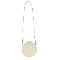 Bolsa Redonda Casual em Silicone Branca Couro Loja Online