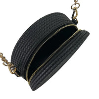 Bolsa Redonda Casual em Silicone Preto Couro Loja Online Its