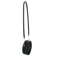 Bolsa Redonda Casual em Silicone Preto Couro Loja Online Its