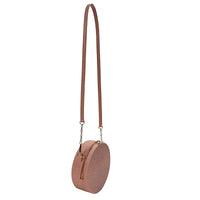 Bolsa Redonda Casual em Silicone Rosê Couro Loja Online Its