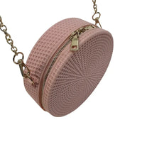 Bolsa Redonda Casual em Silicone Rosê Couro Loja Online Its