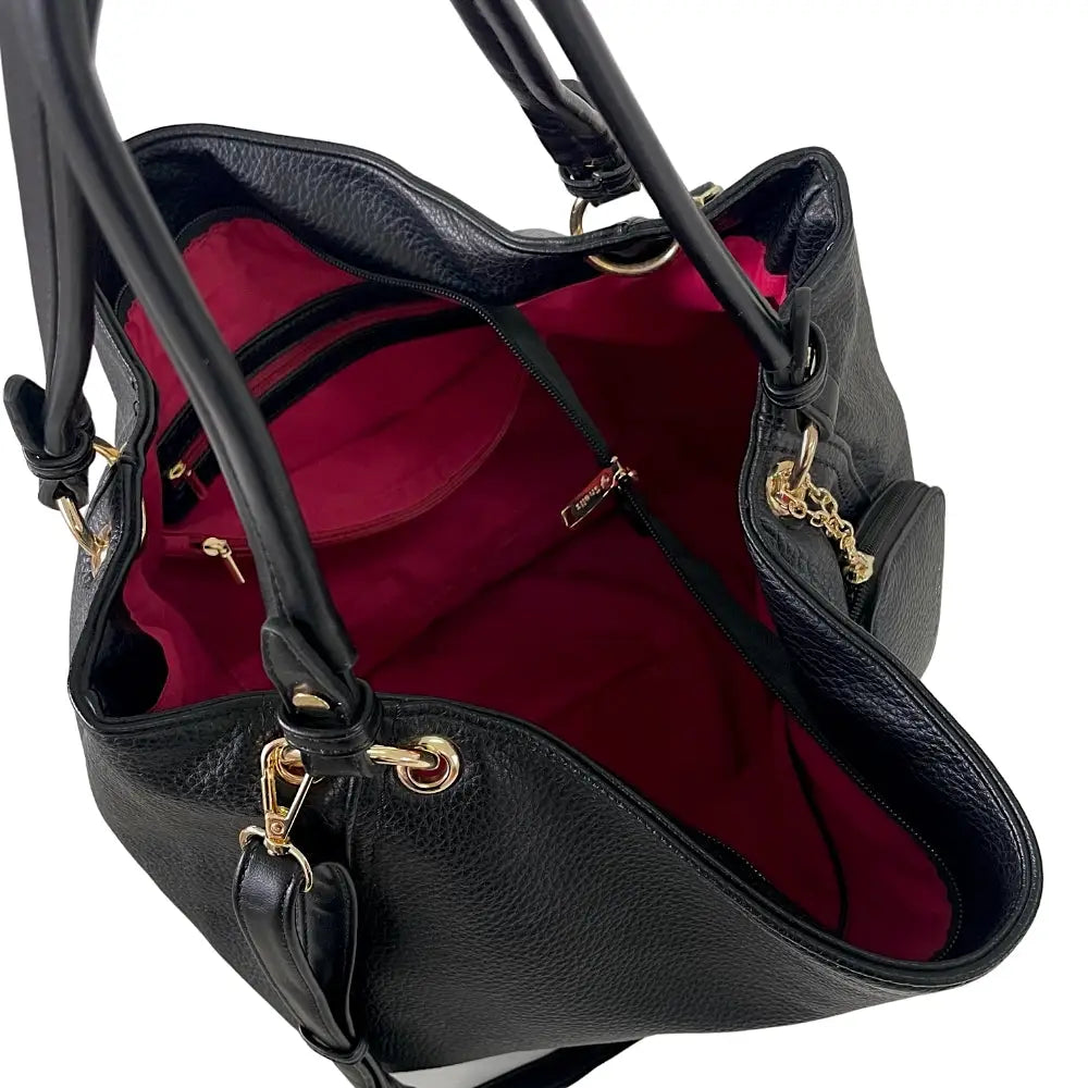 Bolsa Shopping Canto Arredondado Preta - Vegana - Loja