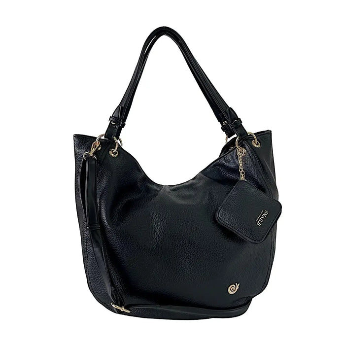 Bolsa Shopping Canto Arredondado Preta - Vegana - Loja