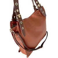Bolsa Shopping Grande Alça com Ilhós Caramelo - Vegana