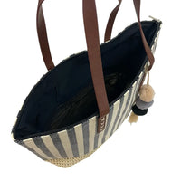 Bolsa Shopping Listras Preta - Vegana - Loja Online - Its