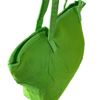 Bolsa Shopping Tecido Mash Verde - Acessorio De Moda - Couro