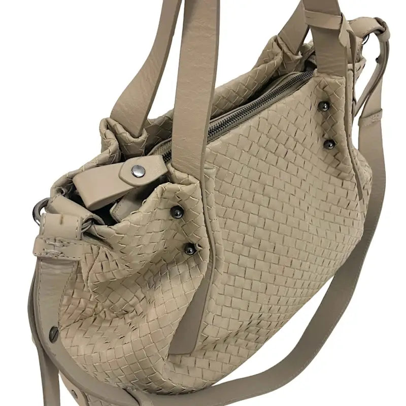 Bolsa Shopping Tressê Couro Bege Loja Online Its