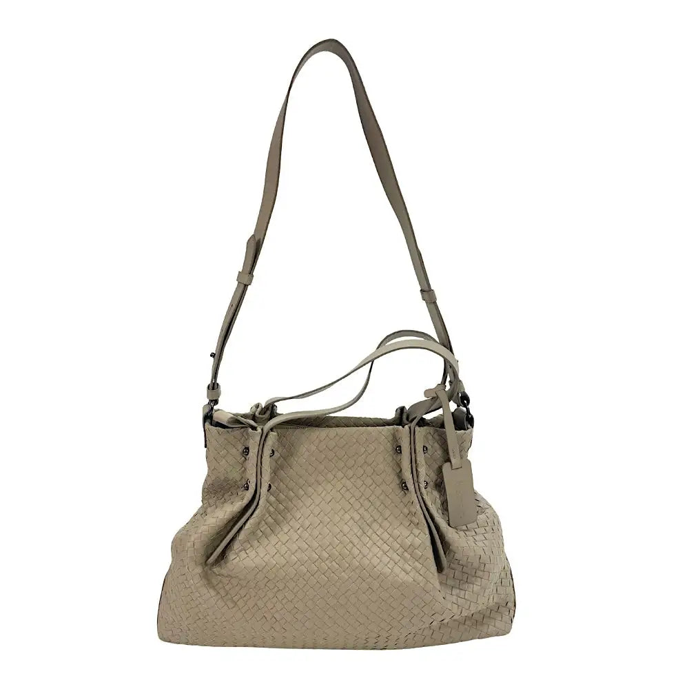 Bolsa Shopping Tressê Couro Bege - Vegana - Loja Online