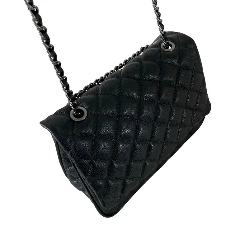 Bolsa Shoulder Couro Matelassê Preta - Vegana - Loja Online