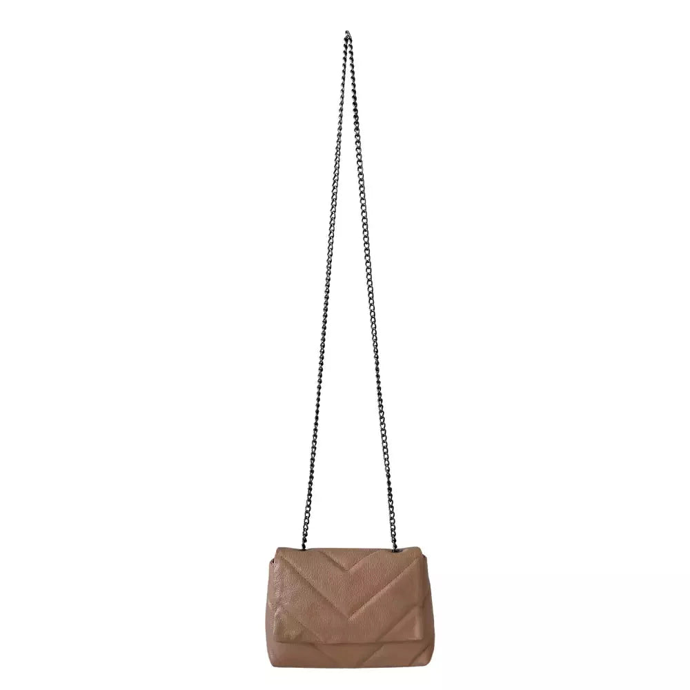 Bolsa Shoulder Pequena Couro Matelassê Bege - Vegana - Loja
