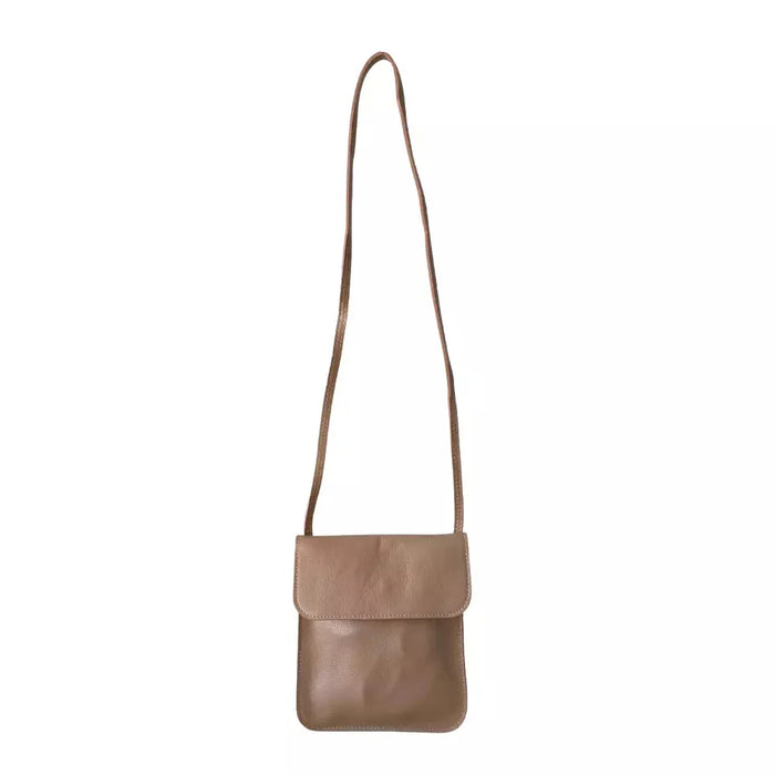 Bolsa Tiracolo Couro Bege - Vegana - Loja Online - Its